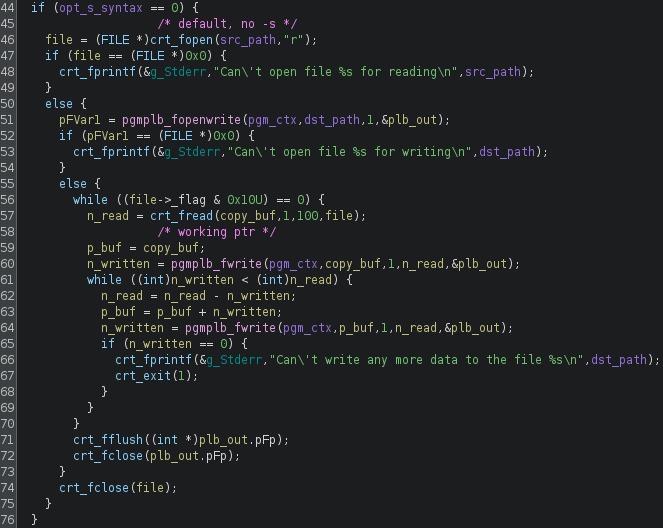 encode_one_module no syntax check