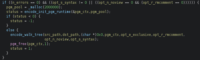 encode_main startup