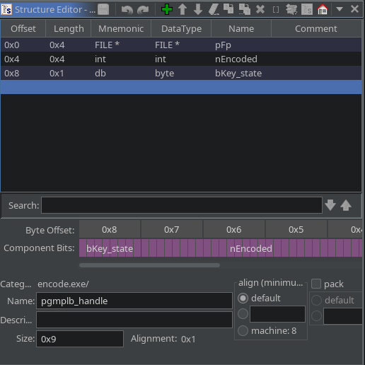 pgmplb_handle structure editor